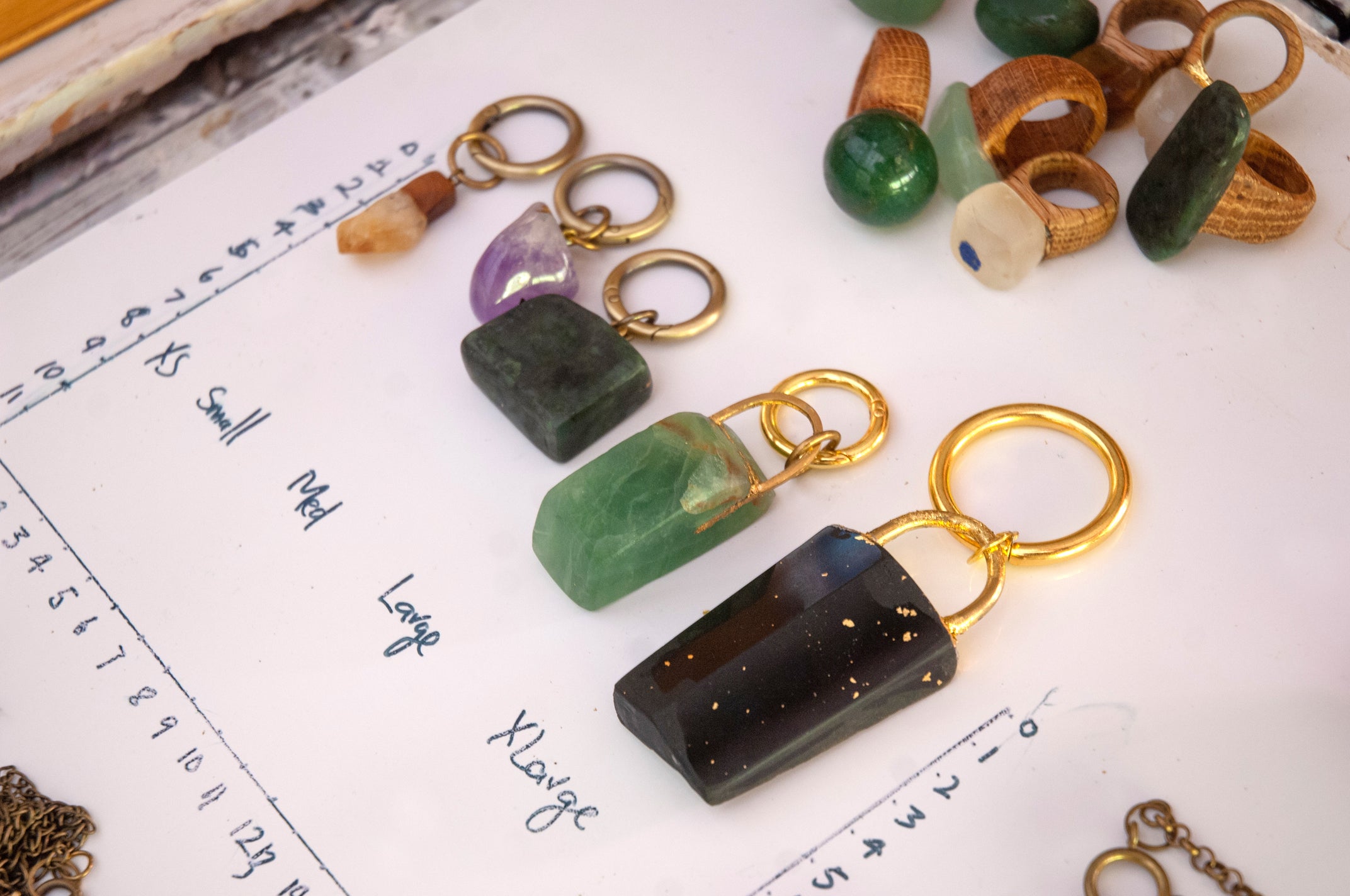 CITRINE X-Large (Crystal + Wood)