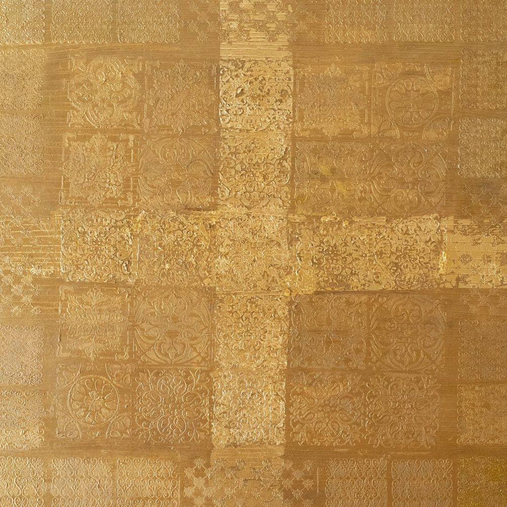 GOLDY GRID CROSS - <b><span class="sold">SOLD</span></b>