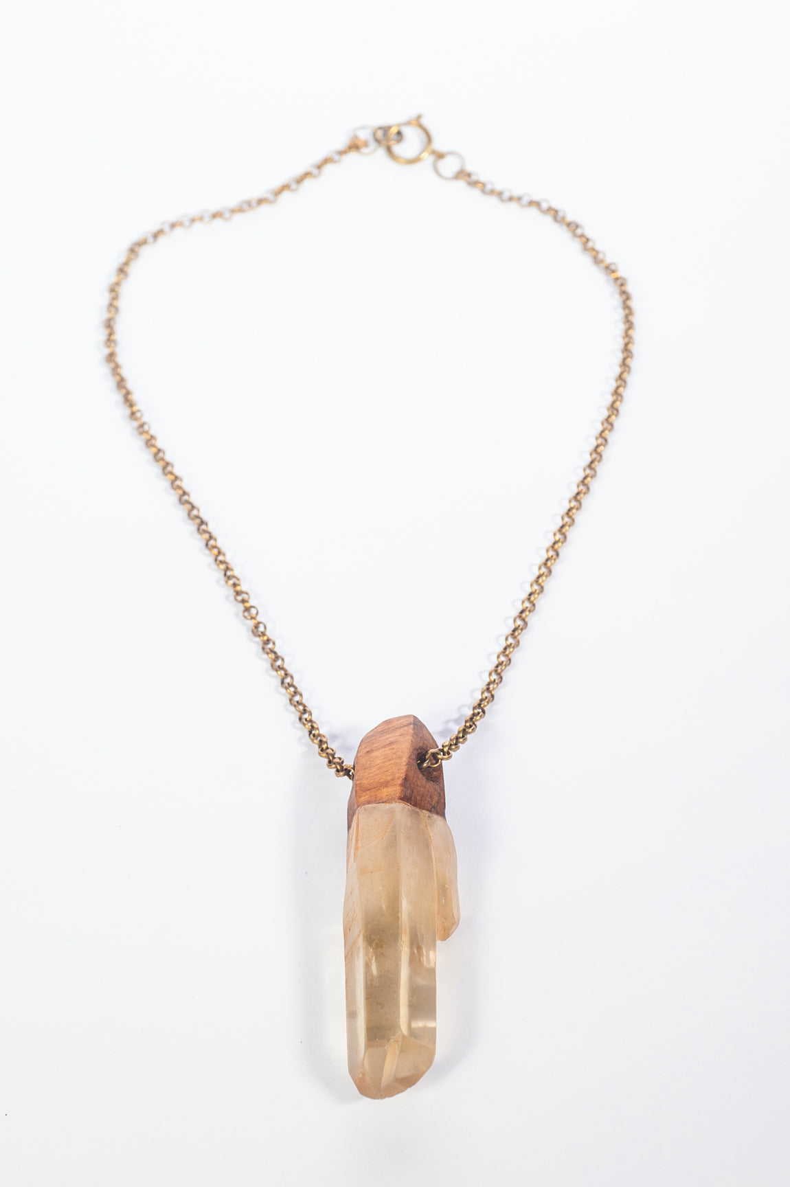 CITRINE X-Large (Crystal + Wood)