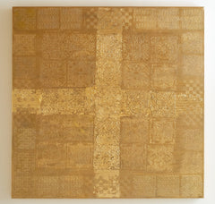 GOLDY GRID CROSS - <b><span class="sold">SOLD</span></b>