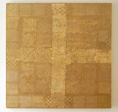 GOLDY GRID CROSS - <b><span class="sold">SOLD</span></b>