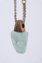 CRYSTAL & WOOD pendant