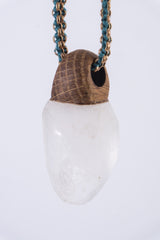 CRYSTAL & WOOD pendant