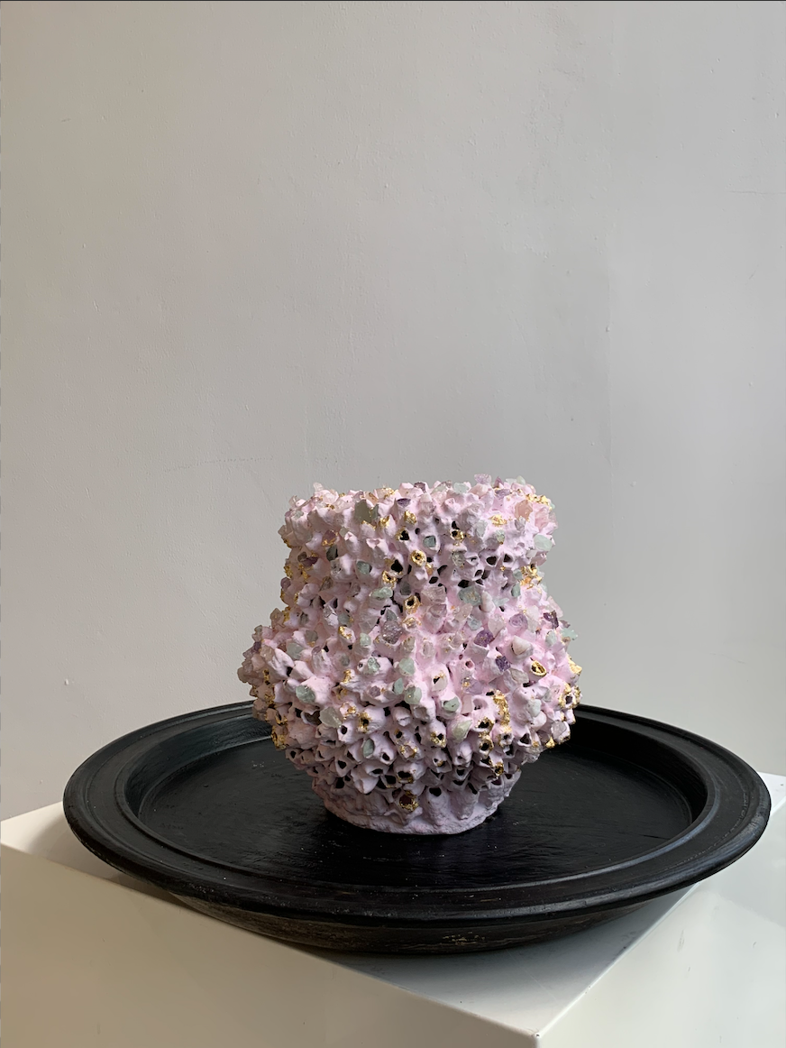 Pink Seashell Vase (Small)