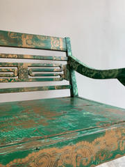 Green Decorative Bench